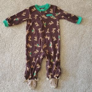 Child of Mine by Carter's moose pajamas 3-6m
